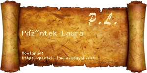 Péntek Laura névjegykártya